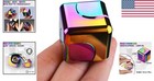 Elegant Fidget Spinner Cube  Noiseless Metal Sensory Toy For Stress Relief
