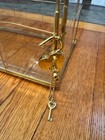 Wedding Gold Glass Card Box With Lock And Slot - Wedding Envelope Card Holder   