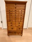 Small Clock Cabinet With Metall Handles