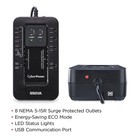 Cyberpower Ec550g Ecologic Ups Battery Backup And Surge Protector  550va 330w   