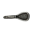 Vintage antique Sterling Silver Tennis Racket Traditional Unisex Charm 3 4   
