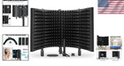 Studio Microphone Isolation Shield With Adjustable Panels - Perfect For Travel