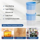 Ice Molds 4 Pcs Silicone Sphere Ice Maker W  Lids  Whiskey  Blue Mastonhome  