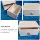 2pcs Wooden Gift Boxes Jewelry Box Organizer Wooden Storage Bin
