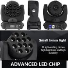 12x12w Led Mini Beam Moving Head Light Rgbw Dmx Dj Disco Party Stage Wash Lights
