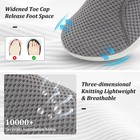 Scurtain Wide Toe Shoes Women Diabetic Nurse Shoes Non Slip Neuropathy Bunion