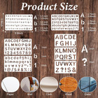 Ouligay 15 Pcs Letter Stencils For Painting 1 2  3 4  1  2 Inch Reusable Alphabe