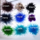 Puppy Bows   Feather Boa Dog Bow Marabou Many Colors Available Pet Hair Clips