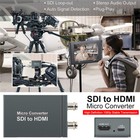 1 Sdi In To 2 Hdm   Sdi Out Mini Hd Video Micro Converter Audio Switcher  
