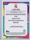 2024-25 Topps Finest Uefa Luis Figo Magenta Refractor Auto  75  ba-lf