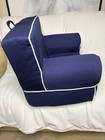 Pottery Barn Anywhere Kids My First Chair   Cover Blue With White Piping