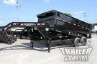 New 7 X 14 14k Gvwr Gooseneck Scissor Hoist Power Hydraulic Dump Trailer Hauler
