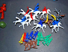Vintage Lot Cowboys   Indians  Horses  Army Soldiers Figures Vehicles Marx More 