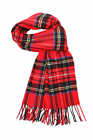Winter Warm 100  Cashmere Plaid Scarf High Quality Scotland Made Wool Scarves