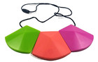 Lil Jumbl Fk025 Baby Teething Pendant Necklace Bpa-free Teether Green orange