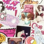 96 Pack Vinyl Adult Stickers Bomb Sexy Girls Women Skateboard Laptop Decals Lot