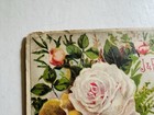 Antique White Rose Atkinsons Perfumery Trade Card London Vtc For Handkerchief Uk