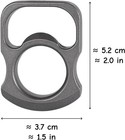 1pcs One-finger Beer Bottle Opener Gray-tone Zinc Alloy Ring For Bartender Party