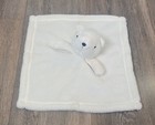 Starting Out White Bear Rattle Lovey Baby Security Blanket 11  X 11 