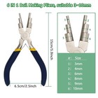 6 Step Jewelry Bail Making Pliers  Anglekai 3-10mm Wire Looping Forming Plier   