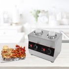 2 Bottles Commercial Electric Warmer Sauce Dispenser 320w Sauce Warmer Pump 110v