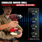 Cordless Impact Driver And Drill Combo Kit With Milwaukee 18v Battery  3100 I   