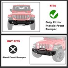 Replacement For Front Bumper License Plate Frame Bracket 2018-2024 Wrangler Jl G