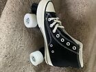 New -  light Up Wheels  Black Roller Skates     Fits Most 7 - 7 5 In Women s  