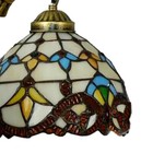 2 Light Tiffany Mermaid Vanity Fixture Wall Light Stained Glass Wall Sconce
