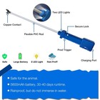 Rechargeable Cattle Prod  Waterproof Electric Livestock Prod With 2 Led Lights