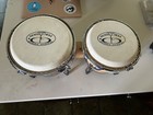 Gp Percussion Natural Wood Finish Percussion Bongo Drum Set