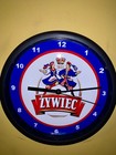 Zywiec Polish Poland Beer Bar Tavern Man Cave Clock Advertising Sign