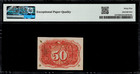 Fr-1317  0 50 Second Issue Fractional Currency - 50 Cents - Graded Pmg 65 Epq
