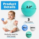 400 All Pit Balls For Toddlers With Storage Bag - 3 Ocean Colors  Crush Proof