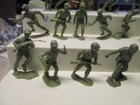 Vtg Marx Marked Us Green Army Men Playset Figures Battleground 1 32 K84