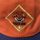 Bsa Official Cub Scout Tiger Cap hat - S m Adjustable Boy Scouts Hat Orange blue