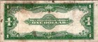 1923  1 Silver Certificate Large Note Blue Seal Fine Circulated A52544987e