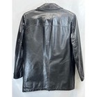 Vintage Sears The Leather Shop Black Mens Zip In Liner Leather Jacket 38 Reg