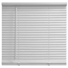 Cordless Vinyl Mini Blinds 1in Light Filtering White Window Shade