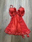 Victoria   s Secret Garter Bows Bells Valentines Day Sexy Ruffles Babydoll Sz 36b