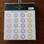 Laura Ashley 20 Baby First Year Milestone Stickers 5 5  Diameter Pink Purple New