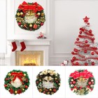 Christmas Creative Door Wreath Wall Hanging Window Artificial Garland Decor