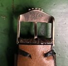 Rare Genuine Vintage 50 s Rolex Big Crown Broom Gold Plated Buckle 16mm 