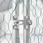 Metal Chicken Coop 26x10x6ft With Secure Gate   Mesh For Poultry - Easy To Clean