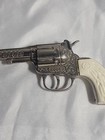 Vintage Hubley Rodeo Toy Cap Gun Pistol Made In Usa Orange Cap In Place