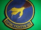 Us Air Force 33rd Tactical Fighter Squadron Patch From Vietnam War Era