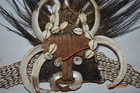 Papua New Guinea Headhunters Headress  Tusks  Beautiful  33  X 16  Long 1900s