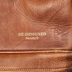 Re-designed Project 45 Walnut Leather Knitting  Crocheting  Craft Bag  Nwt  