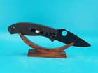 Spyderco Tenacious Plain Edge Folding Pocket Knife  Black