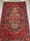 5 3x3 7ft Antique Handmade Perssian Wool Rug  1900s-1910s  